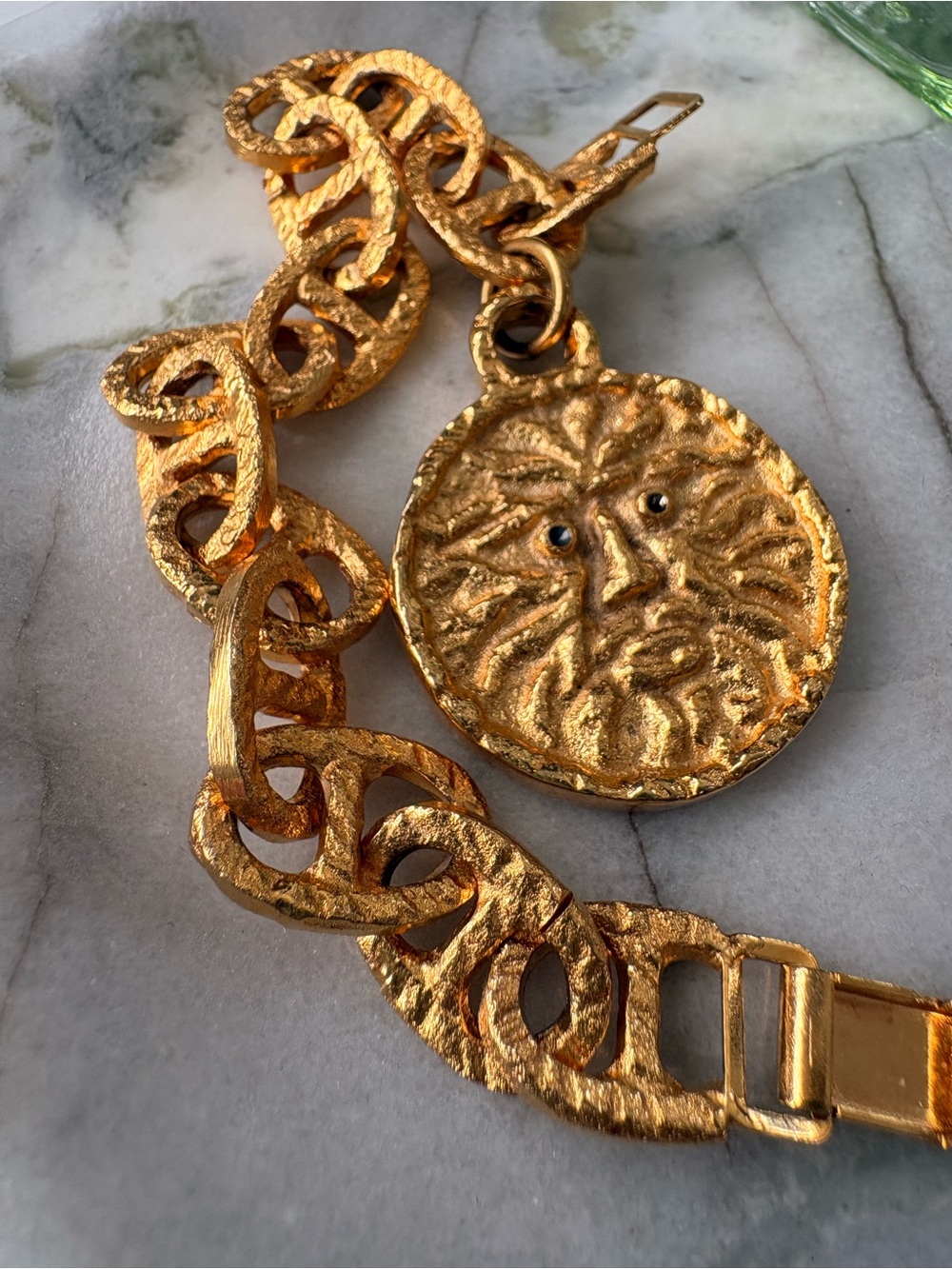Gold-Tone Medallion Link Bracelet - Women Jewelry